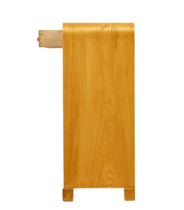 Mid Century Scandinavian Elm Low Open Bookcase Sideboard — thumbnail 7