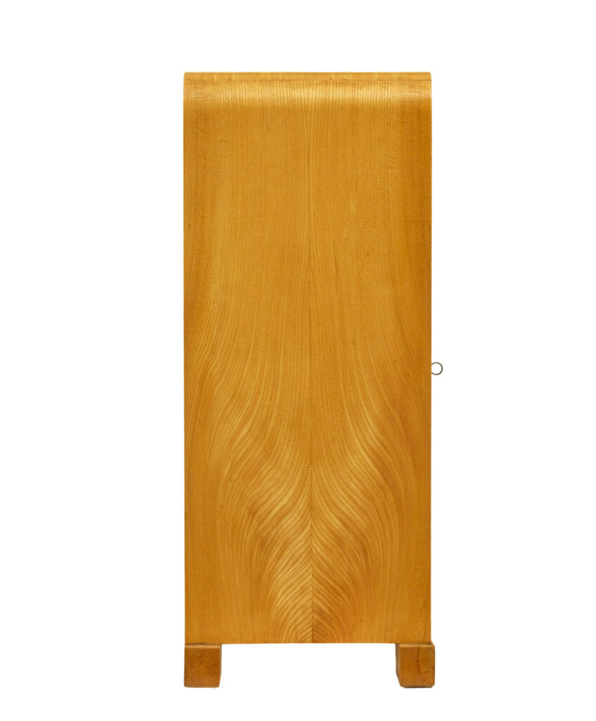 Mid Century Scandinavian Elm Low Open Bookcase Sideboard — image 5