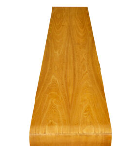 Mid Century Scandinavian Elm Low Open Bookcase Sideboard — thumbnail 4