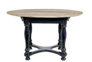 Rustic Mid 19th Century Painted Oak Occasional Table — thumbnail 6