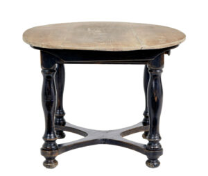 Rustic Mid 19th Century Painted Oak Occasional Table — thumbnail 5