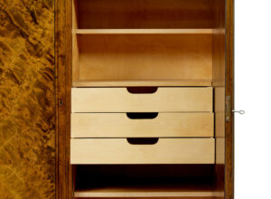 Mid 20th Century Burr Birch Cabinet by Bodafors — thumbnail 5