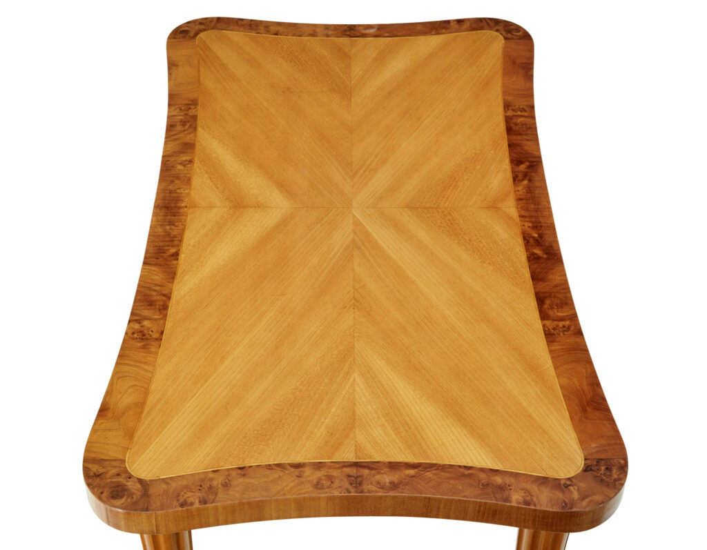 Mid 20th Century Scandinavian Birch Shaped Coffee Table — image 6