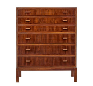 Mid 20th Century Danish Teak Chest of Drawers — thumbnail 1