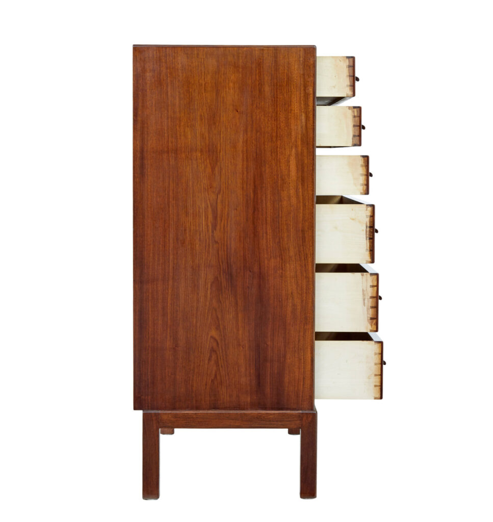 Mid 20th Century Danish Teak Chest of Drawers — image 6