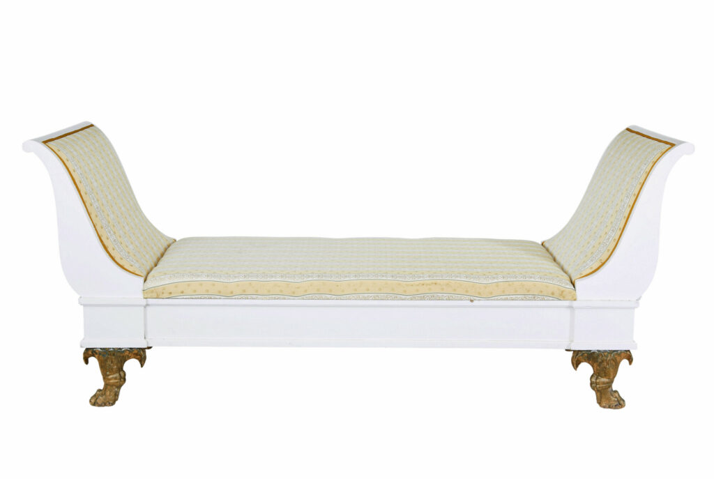 Early 20th Century Empire Revival Painted Scandinavian Day Bed — image 6