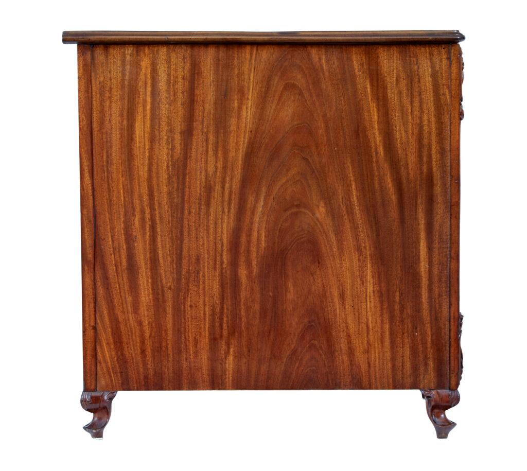 Rare 19th Century Carved Mahogany Swedish Pedestal Desk — image 8