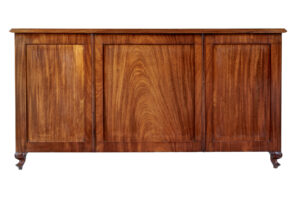 Rare 19th Century Carved Mahogany Swedish Pedestal Desk — thumbnail 7
