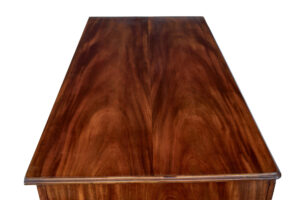 Rare 19th Century Carved Mahogany Swedish Pedestal Desk — thumbnail 4