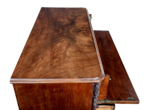 19th Century Burr Walnut Secretaire Chest of Drawers — thumbnail 5