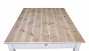 Large Swedish 19th Century Painted Pine Kitchen Table — thumbnail 3