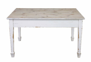 Large Swedish 19th Century Painted Pine Kitchen Table — thumbnail 7
