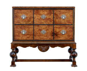 20TH CENTURY BIRCH AND BURR CHEST OF DRAWERS BY CARL MALMSTEN