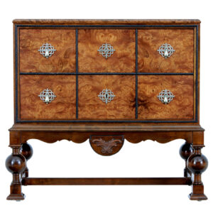 20TH CENTURY BIRCH AND BURR CHEST OF DRAWERS BY CARL MALMSTEN