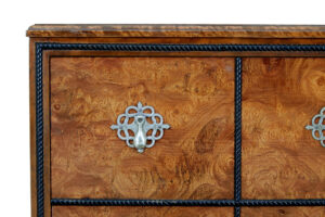 20th Century Birch and Burr Chest of Drawers by Carl Malmsten — thumbnail 4