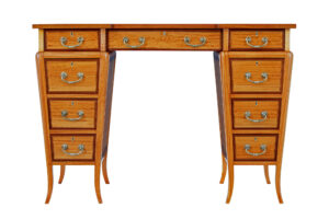 Early 20th Century Satinwood Sheraton Revival Desk — thumbnail 8
