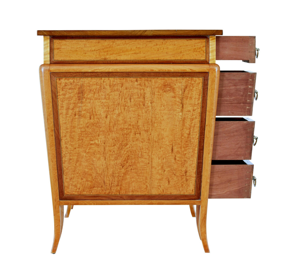 Early 20th Century Satinwood Sheraton Revival Desk — image 5