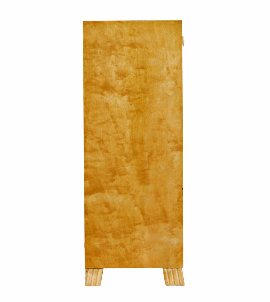 Mid Century Swedish Birch Low Open Bookcase — image 7