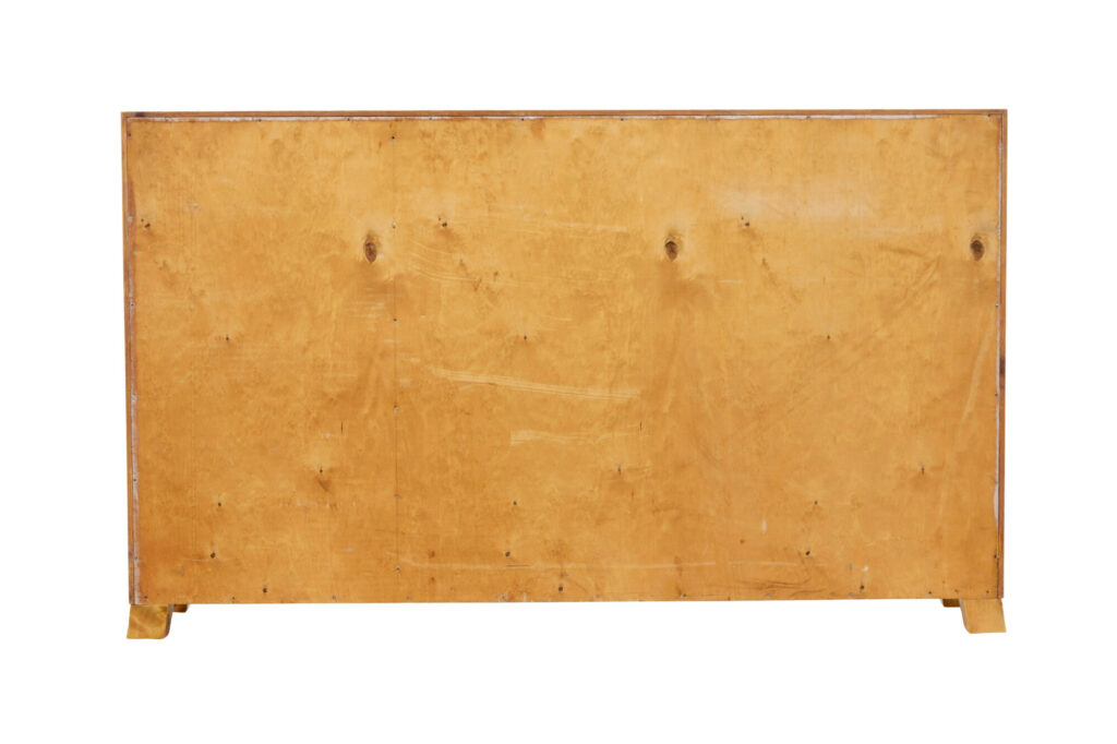 Mid Century Swedish Birch Low Open Bookcase — image 6