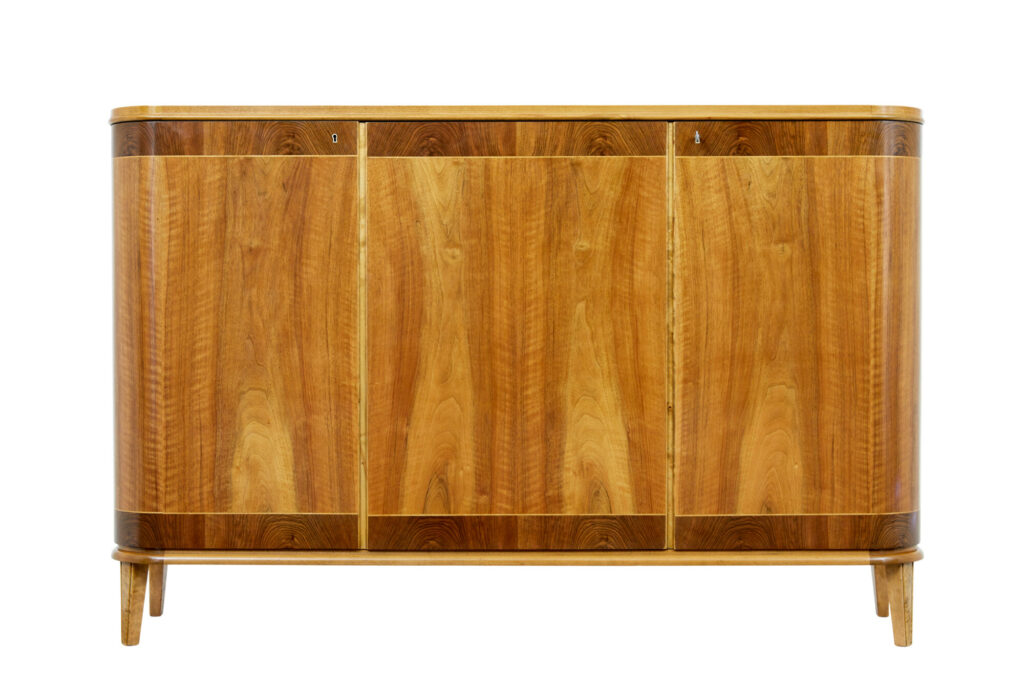 Scandinavian Mid Century Walnut and Elm Sideboard