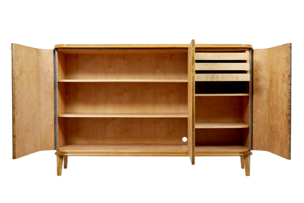 Scandinavian Mid Century Walnut and Elm Sideboard — image 9