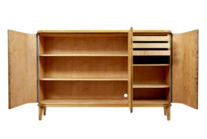 Scandinavian Mid Century Walnut and Elm Sideboard — thumbnail 9