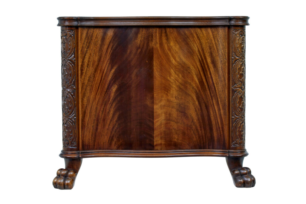 Mid 20th Century Carved Mahogany Swedish Desk — image 10