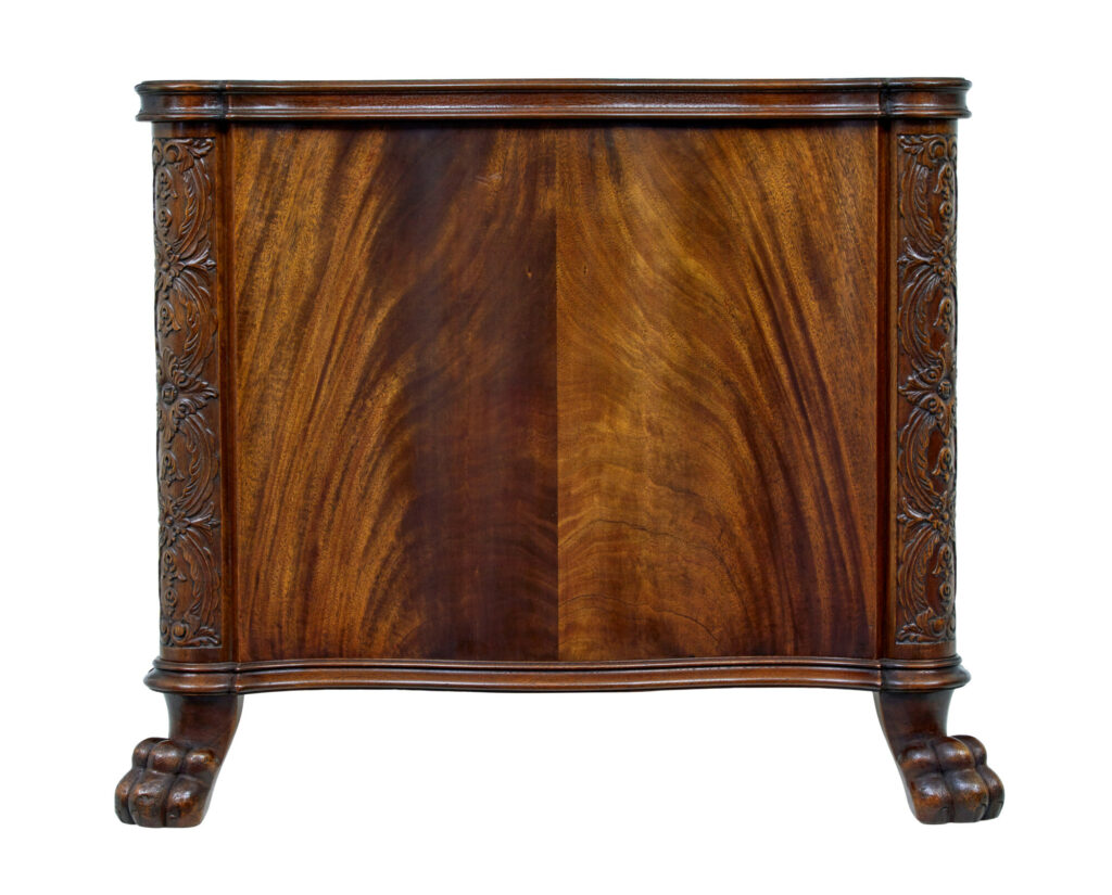 Mid 20th Century Carved Mahogany Swedish Desk — image 8
