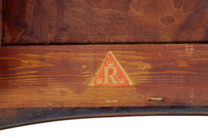 Mid 20th Century Carved Mahogany Swedish Desk — thumbnail 2