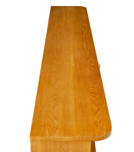 Swedish Mid Century Elm Low Open Bookcase — thumbnail 5