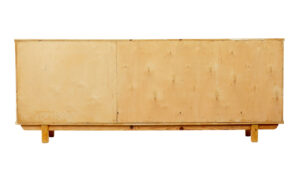 Swedish Mid Century Elm Low Open Bookcase — thumbnail 7
