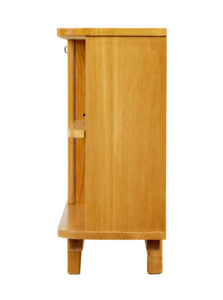 Swedish Mid Century Elm Low Open Bookcase — thumbnail 6