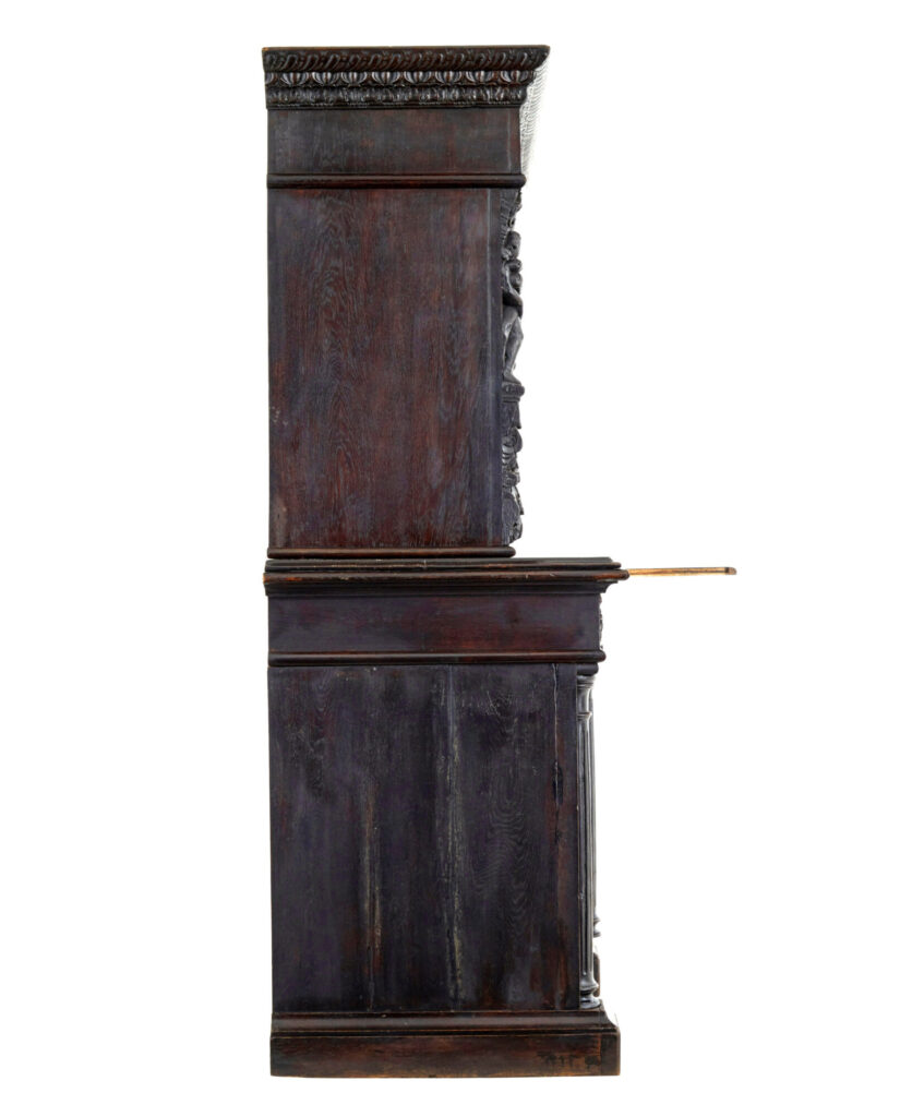 Large 19th Century Flemish Carved Oak Cabinet — image 12