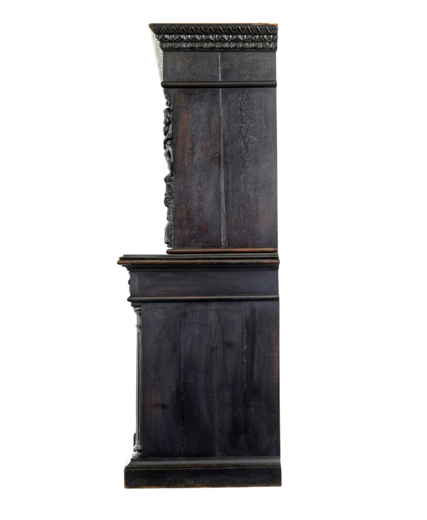 Large 19th Century Flemish Carved Oak Cabinet — image 10
