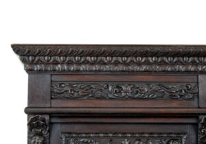 Large 19th Century Flemish Carved Oak Cabinet — thumbnail 2