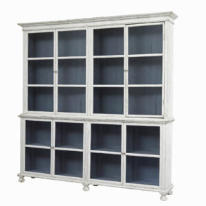 19TH CENTURY HAND PAINTED GLAZED CABINET