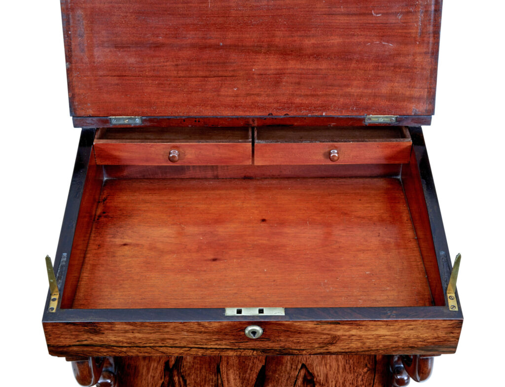 Early 19th Century Regency Davenport Writing Desk — image 4
