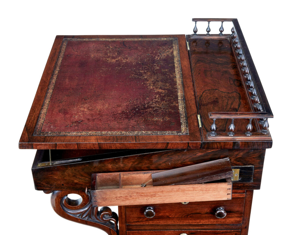 Early 19th Century Regency Davenport Writing Desk — image 2