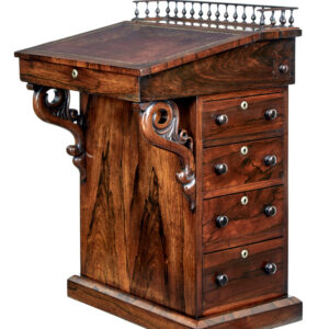 EARLY 19TH CENTURY REGENCY DAVENPORT WRITING DESK