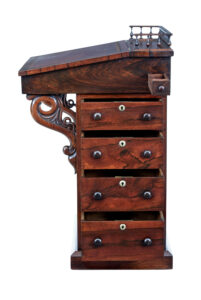 Early 19th Century Regency Davenport Writing Desk — thumbnail 8