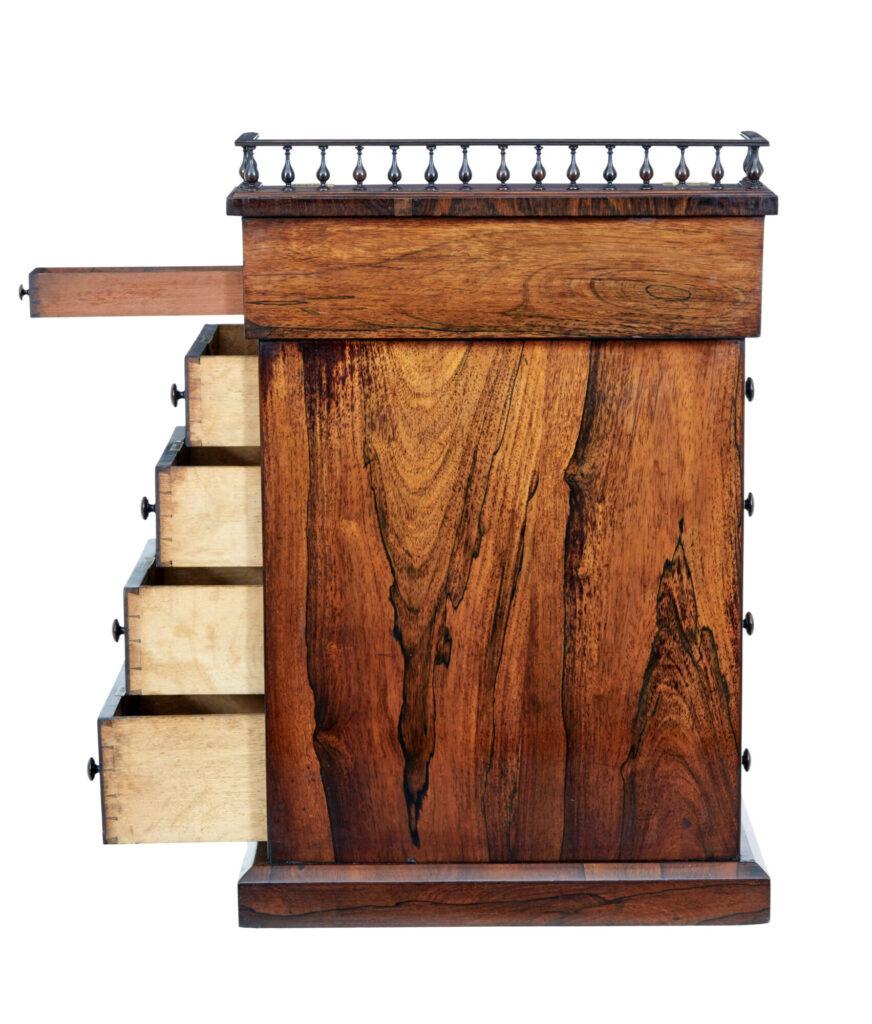 Early 19th Century Regency Davenport Writing Desk — image 7