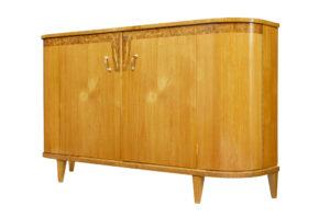 Mid Century Swedish Inlaid Elm Sideboard — thumbnail 2