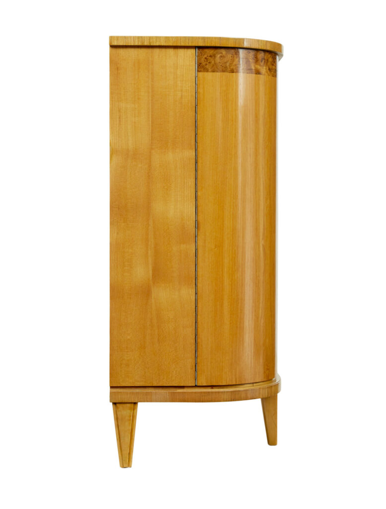 Mid Century Swedish Inlaid Elm Sideboard — image 9