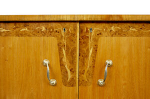 Mid Century Swedish Inlaid Elm Sideboard — thumbnail 6