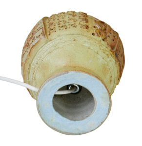 Pair of Mid Century Brutalist Ceramic Lamps by Bernard Rooke — thumbnail 6