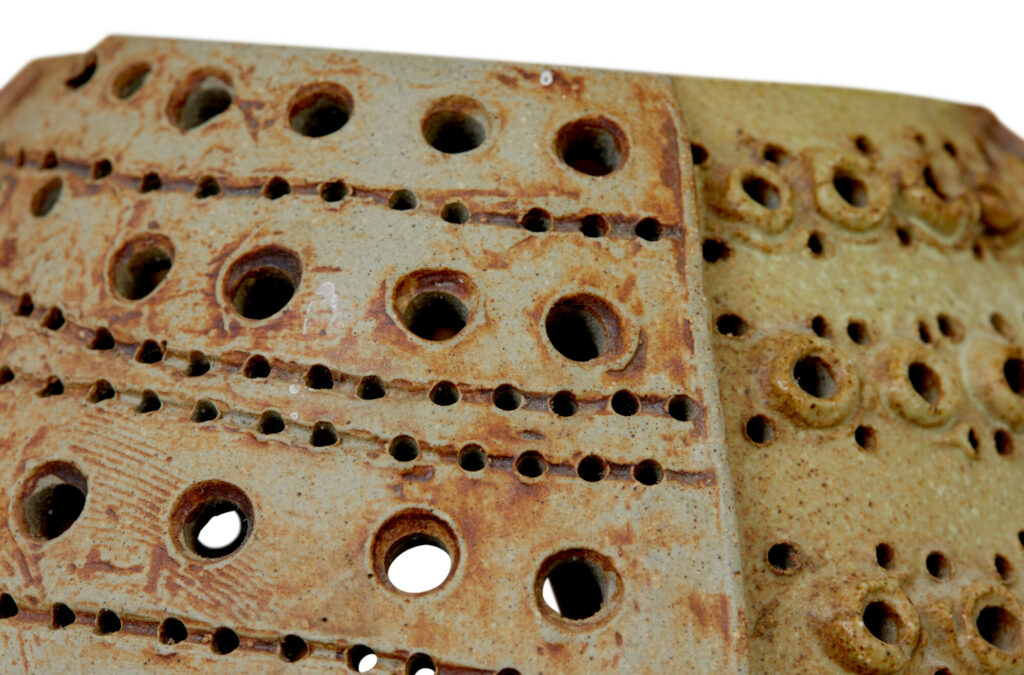 Pair of Mid Century Brutalist Ceramic Lamps by Bernard Rooke — image 2
