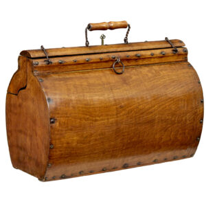 EARLY 20TH CENTURY SCANDINAVIAN WOODEN DOCTORS BAG