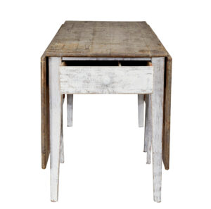 19th Century Pine Drop Leaf Kitchen Table of Large Proportions — thumbnail 7