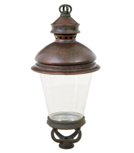 19th Century French Large Copper and Glass Lantern — thumbnail 7