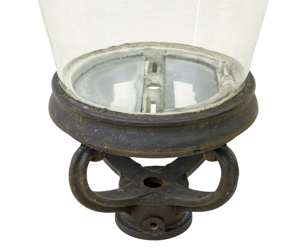 19th Century French Large Copper and Glass Lantern — image 5